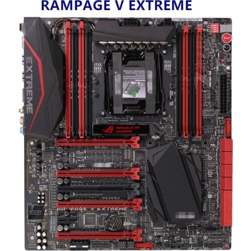 For aSUS RAMPAGE V EXTREME Desktop Motherboard X99 LGA 2011-V3 i7 X DDR4 128G ATX UEFI BIOS original mainboard