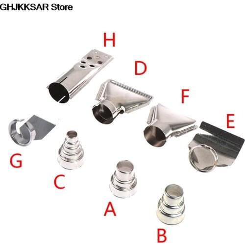 Heat Gun Nozzle Hot Air Gun Nozzles For Building Hair Dryers Spoon Reflector Scraper Cone Glass Protection Nozzle 2021