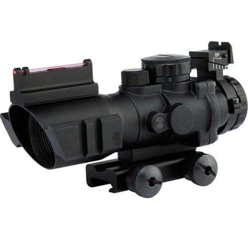 4x32 Acog Riflescope 20mm Milano optics reflex tactical scope sight for hunting Rifle gun Airsoft sniper magnifier red dot
