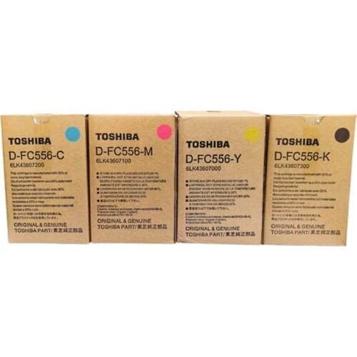 Original genuine Toshiba developer D-FC556 CMYK 1 set 6LK4360720 6LK4360710 6LK436070 6LK436073 for e-STUDIO5506AC/6506AC/7506A