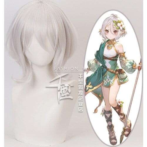 Princess Connect! Re:Dive Natsume Kokoro Kokkoro Short Wig Cosplay Costume Heat Resistant Synthetic Hair Women Wigs