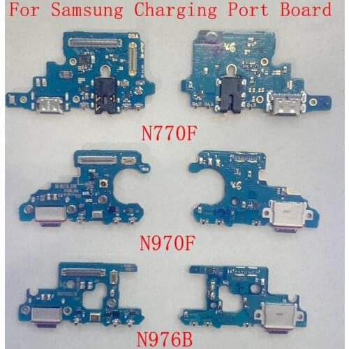 USB Charging Port Connector Board Parts Flex For Samsung Note 10 N970F N975F N976B S10 Lite Note 10 Lite Quick Charge