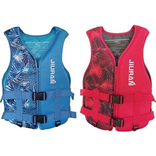 Adults Children Life Jacket Neoprene Safety Life Vest Water Sports Fishing Water Ski Life Jacket Kayaking Drifting Safety Vest