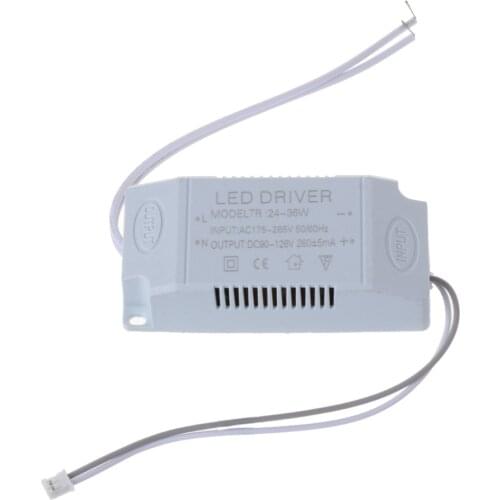 220V LED Constant Current Driver 24-36W Power Supply Output External For LED