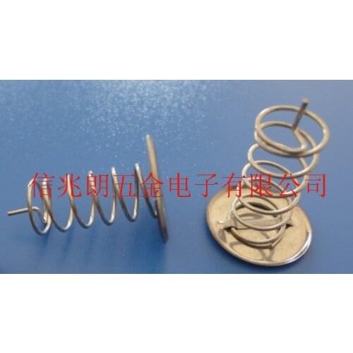 1000piece/lot) Touch buffer spring ( for PCB) with O.D. 13mm metal plate