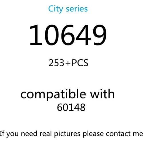 253PCS 10649 Building Block Toy City Series 60148 Assembled Building Block Childrens Toy Gifts