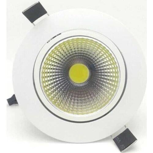 5W 7W 9W 12W LED round Panel COB chip downlight Recessed LED Ceiling light Spot Light Lamp Dimmable led lamp free shipping