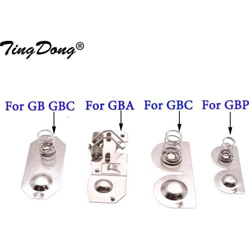50pcs Battery Terminals Spring Contacts Battery Spring Replacement for Nintendo Game Boy Advance Game Console for GBA GBC GB DMG