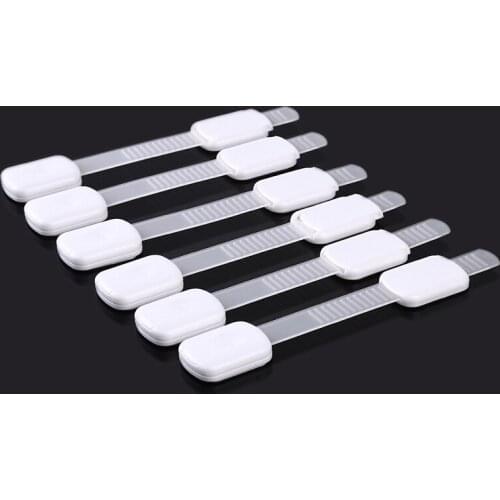 6pcs Child Safety Cabinet Lock Baby Proof Security Protector Protection Kids Lock Drawer Door Cabinet Locking Plastic Baby Care