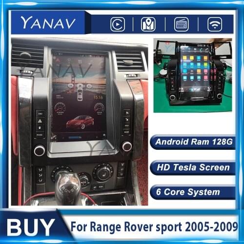 Tesla Style big screen Android 10.0 Car multimedia player For Land Rover Range Rover sport 2005-2009 navi radio stereo head unit