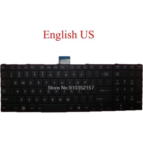 US UK FR Keyboard For Toshiba For Satellite C850 C855D C850D C855 C870 C870D C875 C875D L875D English United Kingdom French new