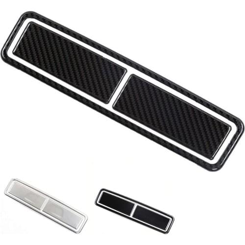 Car Rear Water Cup Holder Sequins Decoration Cover Trim for Benz GLE GLS GLB A Class W177 W167 Stainless Steel