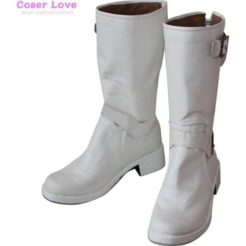 Diabolik Lovers DIABOLIK LOVERS Sakamaki Subaru White Shoes Cosplay Boots Halloween Christmas Shoes
