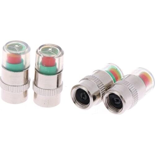 4X Tyre Tire Pressure Gauge Indicator Alert Auto Car Styling Car Accessories For Car Scooter Motorcycle Camping Not for motos