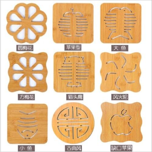 Wooden Cartoon Potholder, Table Mat, Pot Mat, Creative Cute Mat, Tea Coaster, Bowl Mat, Coaster