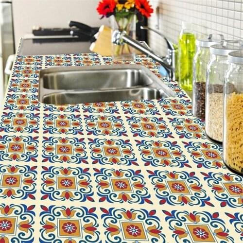 12pcs/set Floor Tiles Diagonal Wall Sticker Desk Kitchen Decoration Art Mural Bathroom Glass Tile Stickers PVC DIY Wall Decals