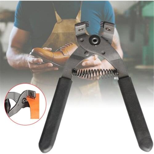 Leather Craft Hole Punch Tools Hand-Held Silent Pliers Diamond Sewing Stitching Chisel Pricking Iron 4mm Spacing 2/4 Teeth