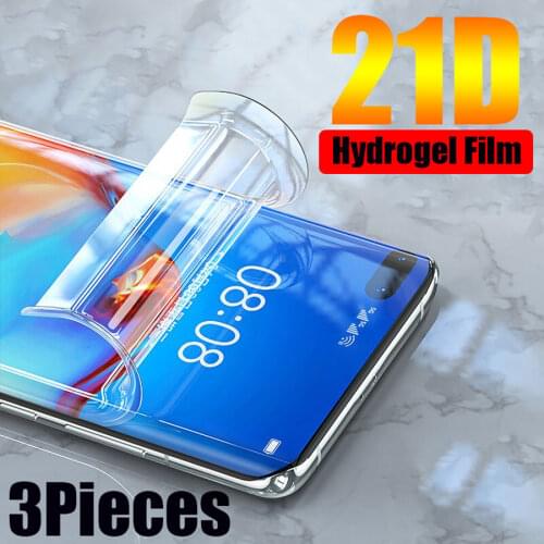 21D Front Silicone Hydrogel film For Realme 7 6 Pro XT X2 Pro Full Cover Soft Screen Protector OPPO A9 A5 2020 A5s A1K Not Glass