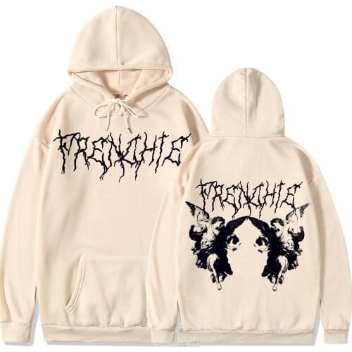 Dark Style Hoodies Winter Women Goth Hoodie Fleece Long Sleeve Sweatshirt Hip Hop Punk Graphic Print Y2K Hooded Cheap Clothing