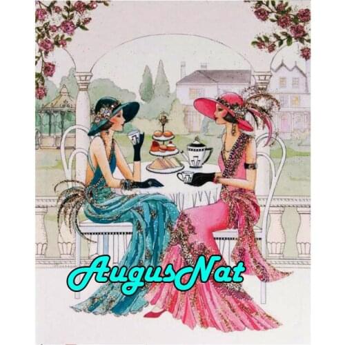 Women diamond painting elegant lady daimond embroidery full diamant sticker bead picture oil paint by number canvas paint big