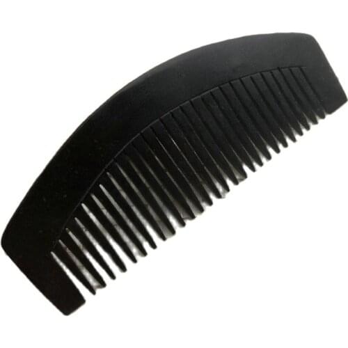 Chinese handmade jade carving massage Blackish green jade comb