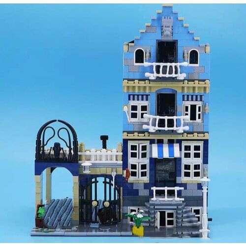 1275pcs European market building blocks 84007 Street View series assembled bricks toys 15007 birthday gift 180063 99005