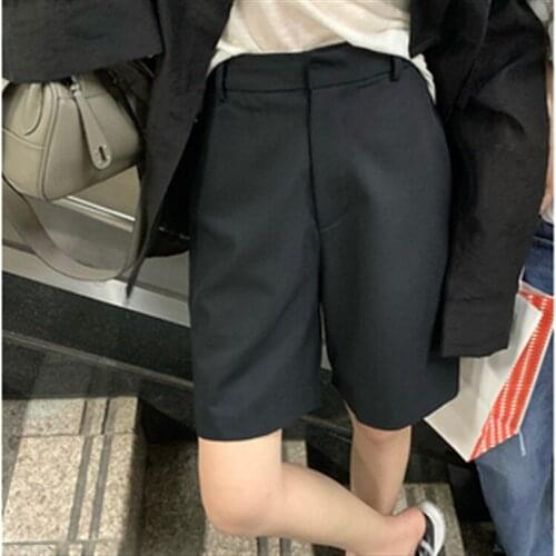 Korean fashionable loose and thin suit quintiles high waist straight pants versatile retro draped trousers casual pants dlzk791