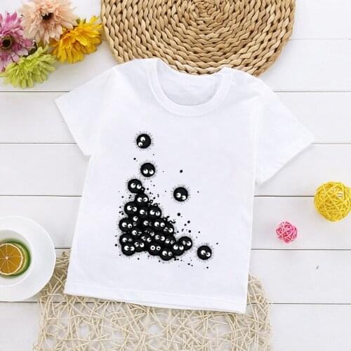 Summer New Fashion Short Sleeve Children T-shirt Japanese Anime Harajuku Tshirts Boys Girls Totoro Funny Tops Tee Kids Clothes