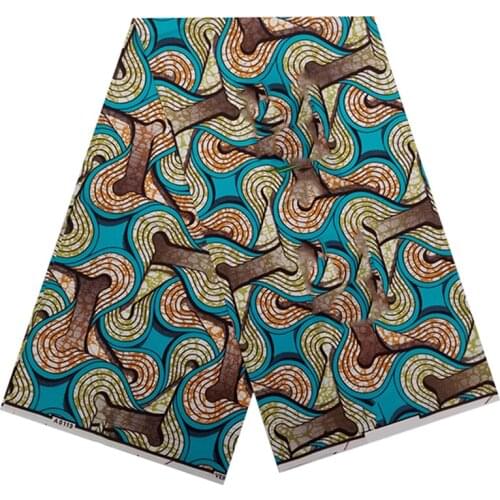 Best Quality Nigerian Ankara Style Wax Dye Printed For Fabrics 100%Real Breathable African Clothes Material For Sewing S-P 5-87