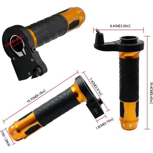 Motorcycle Heated Handle Bar Electric Grips Motorbike Hot Grip ATV Scooter 22mm 7/8" Handlebar Hand Warmer Aluminum 12V 1Pair