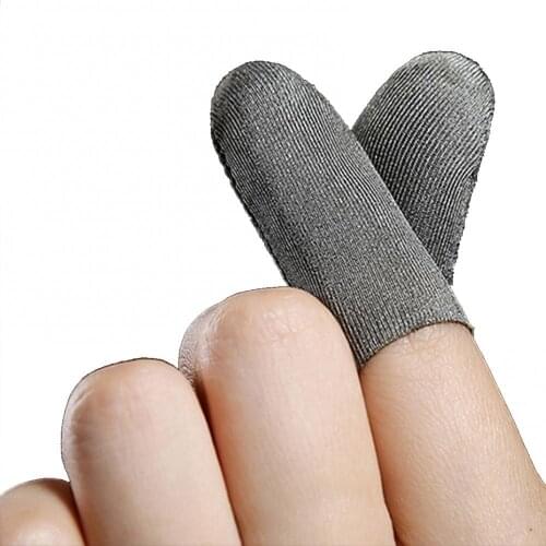 2Pcs Sweatproof Anti-slip Sensitive Finger Cover Thumb Sleeves Game Accessory тригеры pubg Anti-Sweat