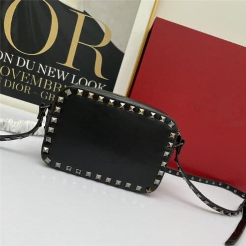 2021 spring and summer new luxury rivet bag camera bag, casual and versatile one-shoulder diagonal bag