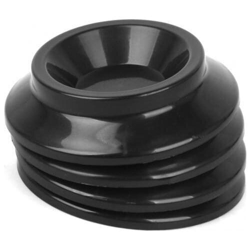 Plastic Upright Piano Caster Cups 4pcs Black