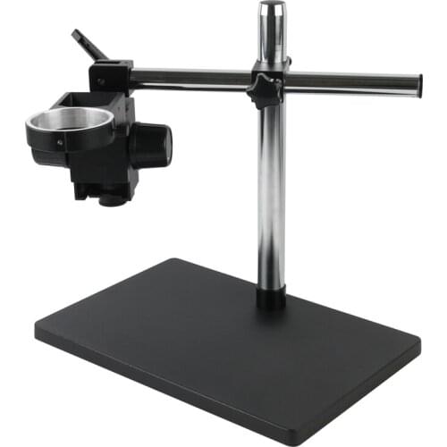 Stereo Microscope Trinocular Microscope Adjustable Boom Table Working Stand Holder +76mm Ring Holder +32mm Multi-axis Metal Arm