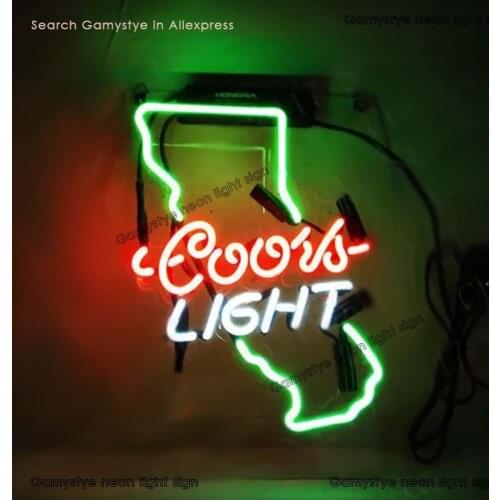 Coors Light Customized Glass Neon tube lamp Neon light sign aesthetic Wall room decor Cute decoration teenager led indie