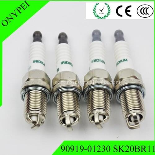 High Quality 4pcs 90919-01230 SK20BR11 Candle Spark Plug For Toyota 90919 01230 SK20BR-11 9091901230 SK20BR 11