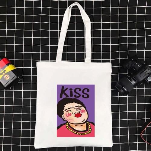 School and Travel Women Folding Ecobag Polyester Ladies Shopping Bag Effortless Canvas Bag Funny Pattern Shoulder Bags