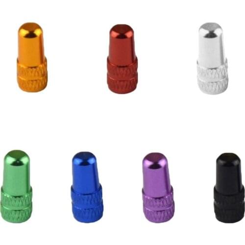 4Pcs Bright Color MTB Fixed Gear Bicycle Tire Valve Stem Dust Cap Aluminum Cover for Sports Entertainment Cycling Bike equipment