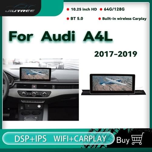 10.25 Inch Anti-glare Screen Android Car Radio For Audi A4L 2017-2019 Navigation Multimedia Player Wirel Carplay Stereo Receiver