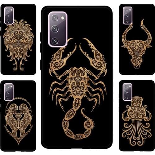 Zodiac Signs For Samsung S20 FE S8 S9 S10 S10e S21 Case For Galaxy Note 20 Ultra Note 10 Plus Coque