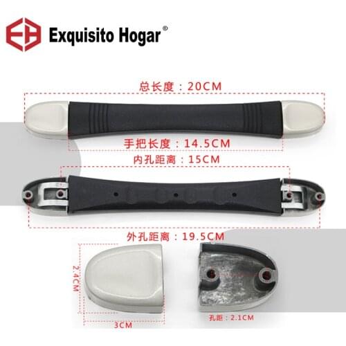 Suitcase Pull Rod Box Handle Fitting Pull Rod Handle Suitcase Fix Holders Box Pull Carry Strap Luggage Repair Handle Part