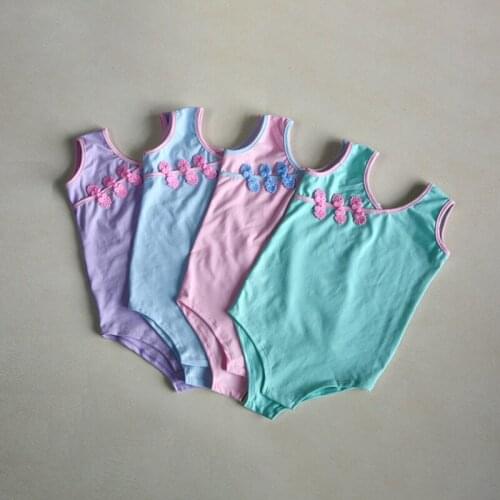 Children Ballet Costume Toddler Dance Leotards Cotton Ballet Competition Practice Clothes Sleeveless Gymnastics Leotards