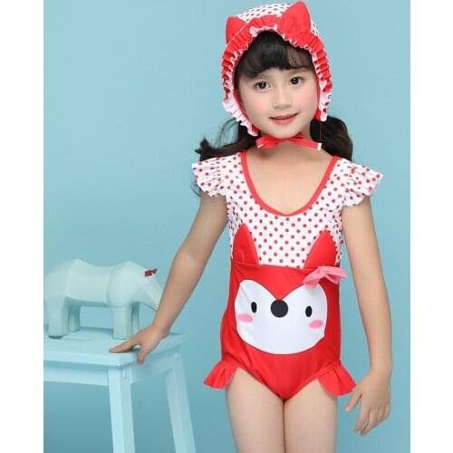 Swimsuit For Girls Kids 2019 Childrens Swimwear Child Girl New Children Sunseeker Brand Female Baby Lovely Animal Bamboo Fiber