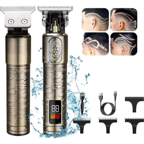 T9 Electric Hair Clipper Hair Trimmer For Men Rechargeable Electric Shaver Beard Barber Hair Cutting Machine For Men Hair Cut