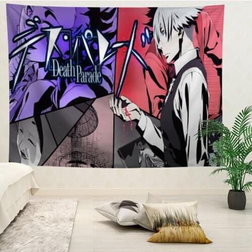 Hot Sale Custom High Quality Death Parade Wall Hanging HD Landscape 3D Printing Digital Printing Home Decoration Tapestry