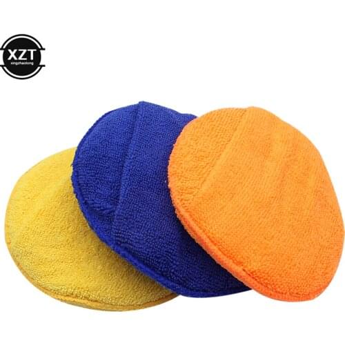 Car Wash Microfiber Cleaning Waxing Sponge Car Cleaning Sponge Applicator Car Wax Sponge Dust Remove Auto Care Polishing Pad