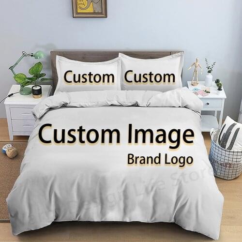 Personality Custom Bedding Set Send Picture Bedspread Family Picture Duvet Cover Home Textile Bed Cover Set Pillowcase Decor