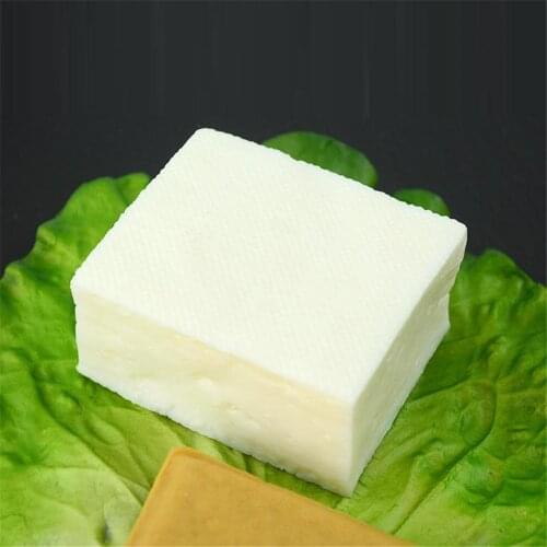 Artificial food props hotel restaurant vegetables green grocery store shop decor fake simulation dried bean curd tofu model