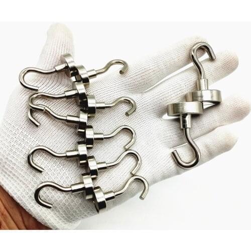 No Home Kitchen Refrigerator Magnetic Magnet Hook Strong Heavy Duty Hanger 25mm +16mm Diameter Wall Holder Support Hardware