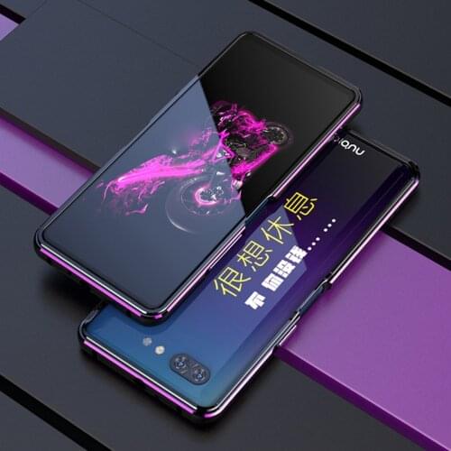 Fashion Metallic Case For ZTE Nubia X Dual Screen Phone Metal Frame edge cover shell Case For ZTE Nubia X Cases covers shell